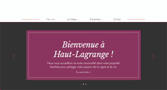 Desktop Screenshot of hautlagrange.com