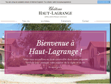 Tablet Screenshot of hautlagrange.com